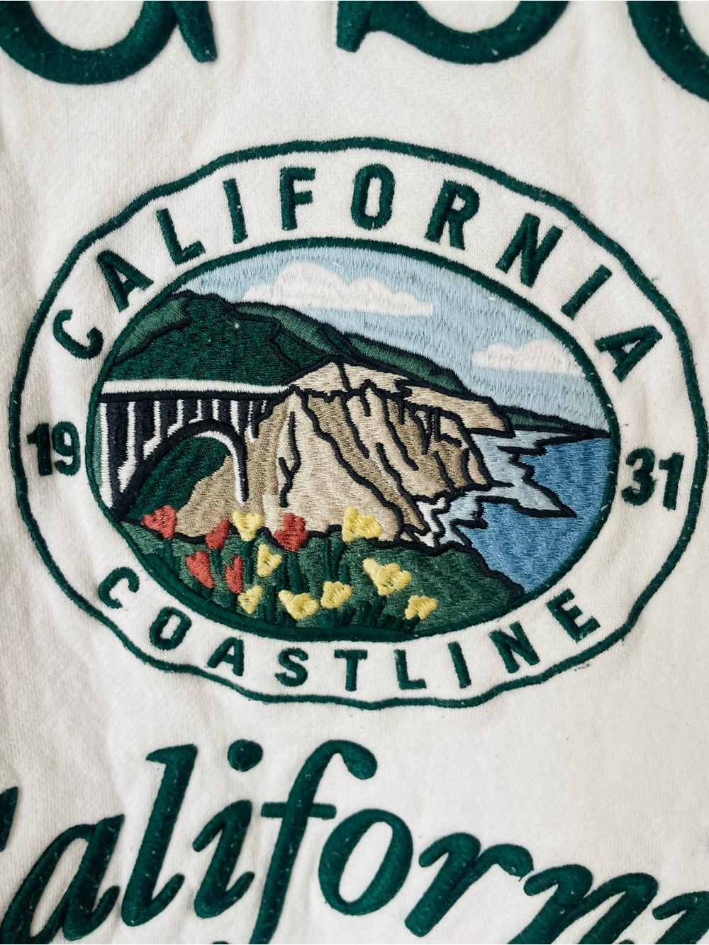 Abercrombie & Fitch Big Sur California Graphic Sweatshirt Blogger Fav - Picture 7 of 9